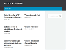 Tablet Screenshot of mediosyempresas.com.ar